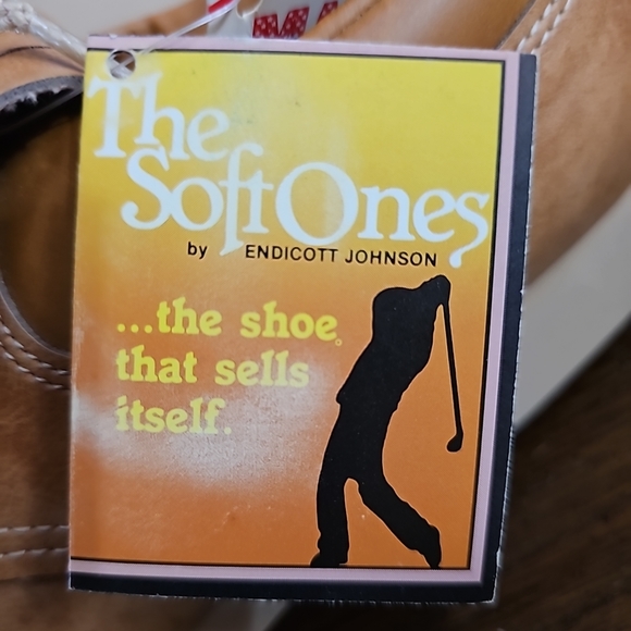 Vintage The Soft Ones By Endicott Johnson Golf Shoes Size 8 NWT - Picture 10 of 14